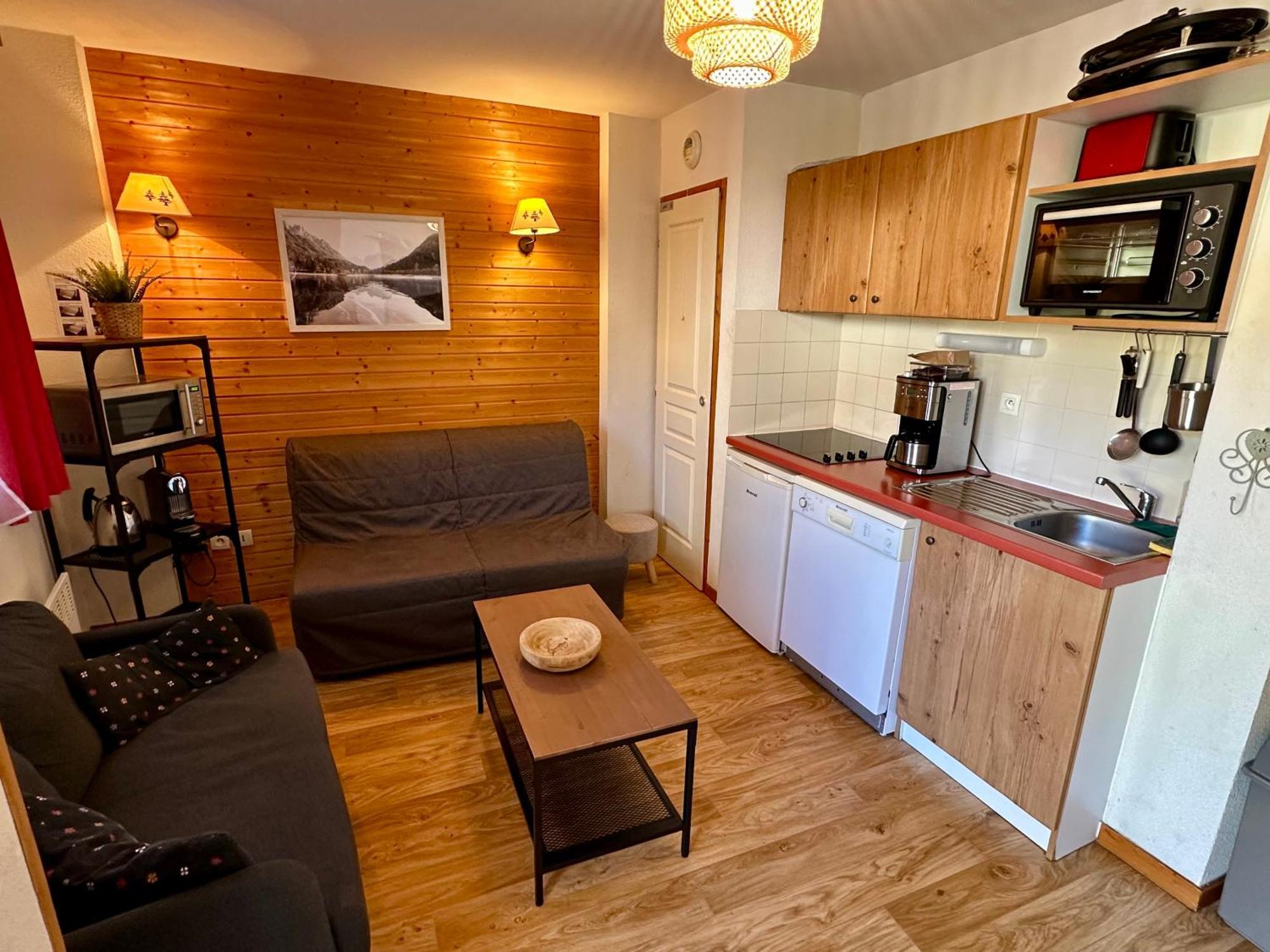 Charmant Appartement Confortable Pour 6 Personnes 40M2 Pied Pistes, Piscine, Wifi, Parking Шамрус Екстериор снимка